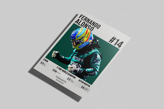 Plakát Fernando Alonso – Driver Edition 2.0
