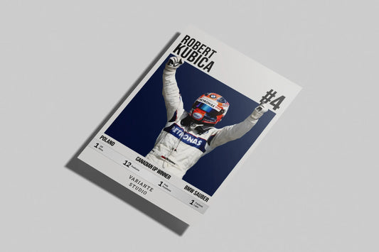 Plakát Robert Kubica - Driver Edition 2.0