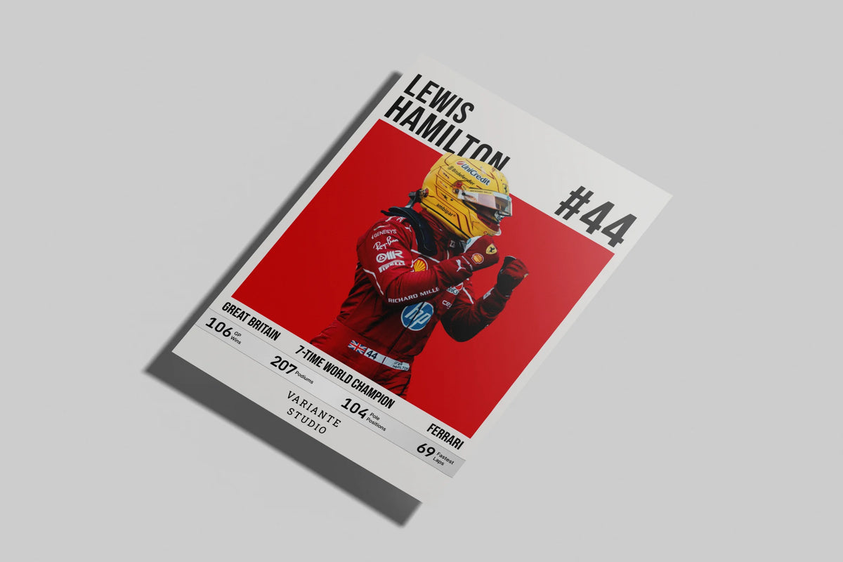 Plakát Lewis Hamilton - Driver Edition 2.0