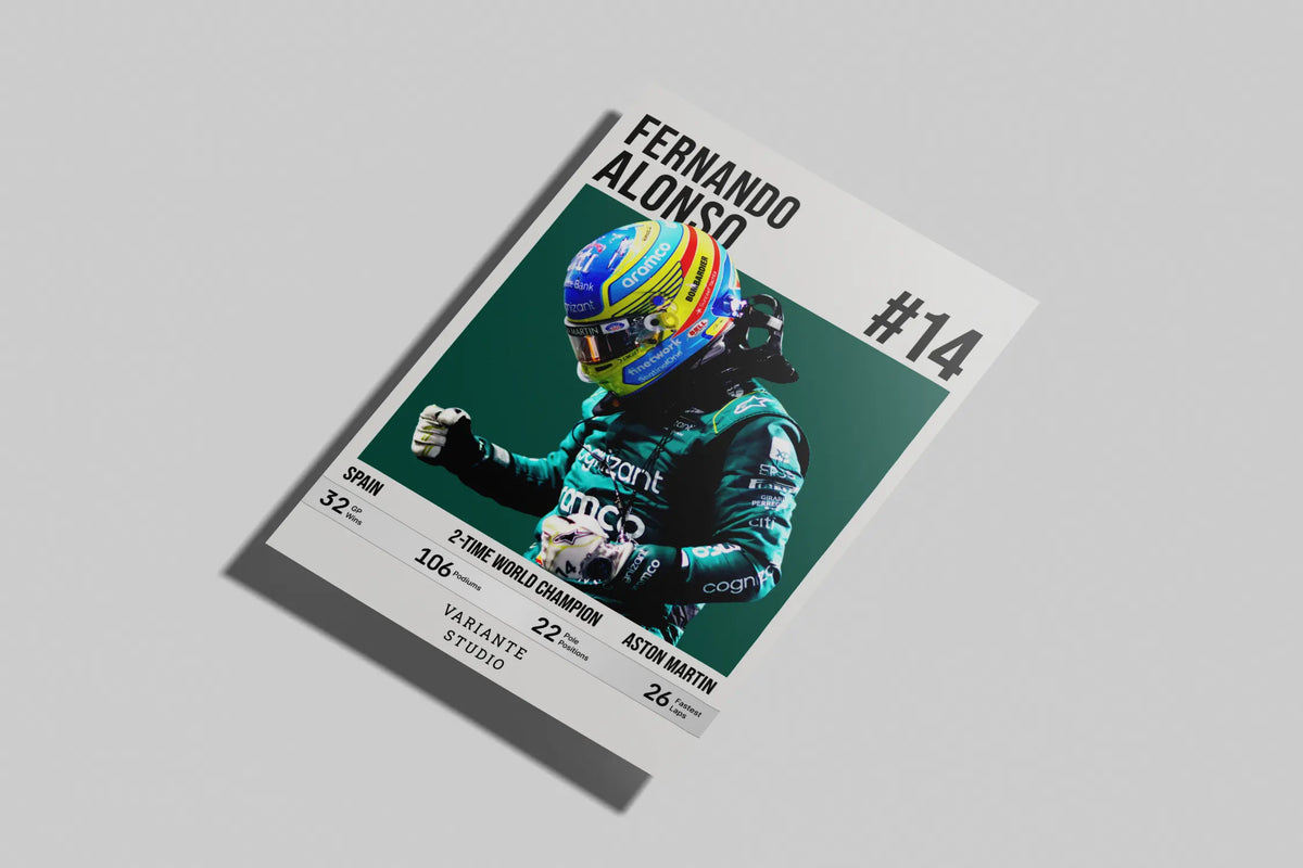 Plakát Fernando Alonso – Driver Edition 2.0